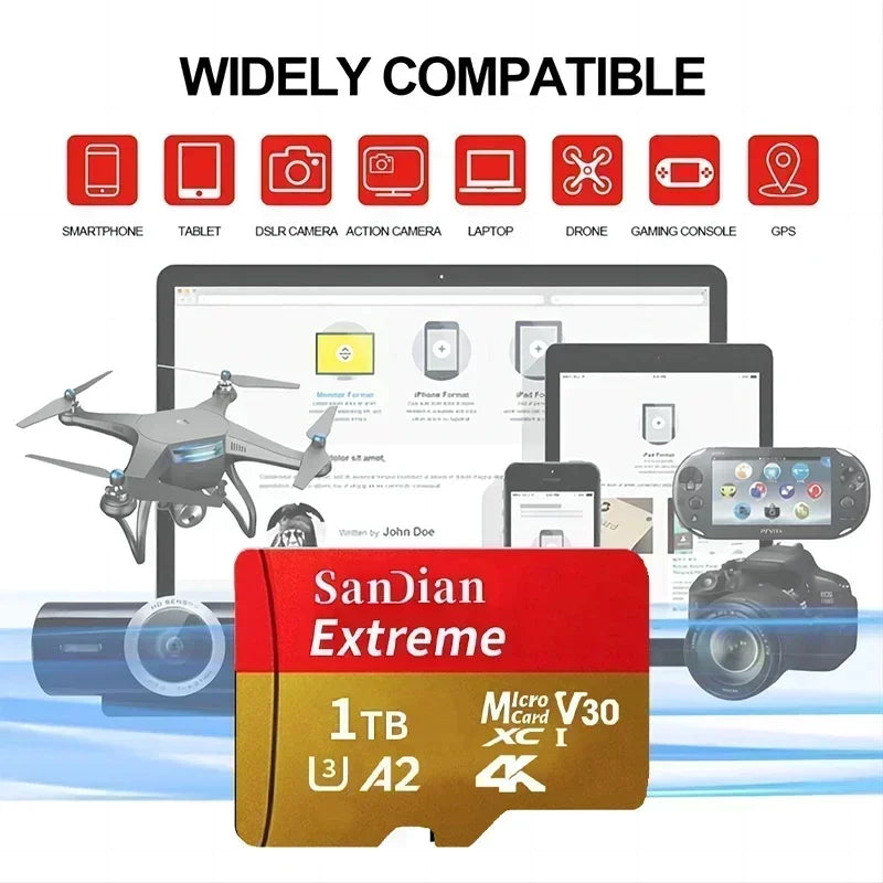 1TB Micro TF Card &ndash; High-Speed UHS-1 Class 10 Storage
