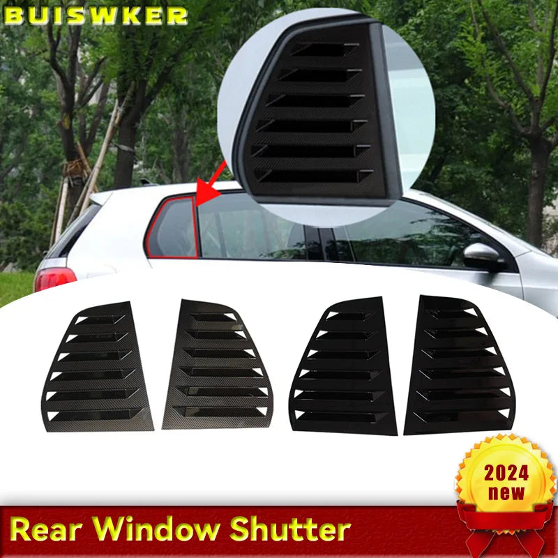 Finitura a griglia per finestrini in look carbonio per VW Golf MK6 2008 2012