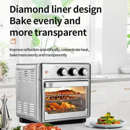 13L Air Fryer Oven With Visible Window Large Capacity