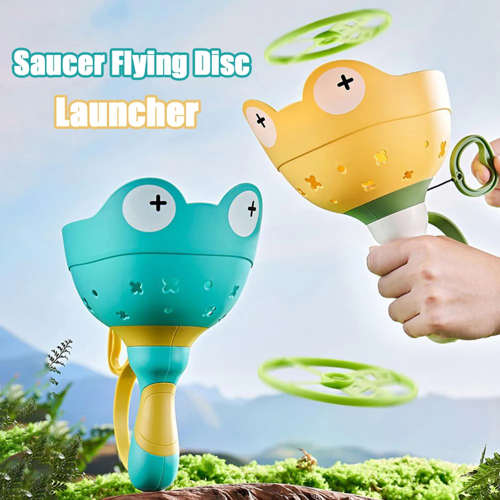 Saucer Flying Disc Launcher &ndash; Fun Outdoor Sports Game for Kids