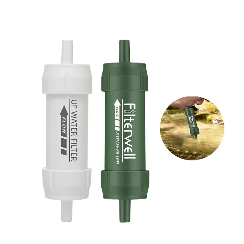 Outdoor Mini Water Filter Straw &ndash; Portable Water Purification for Hiking and Emergencies