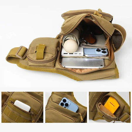 Camping Climbing Bag Chest Pouch &ndash; Crossbody Molle Utility