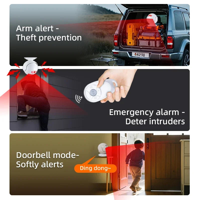 Awapow Home Anti-Theft Infrared Alarm, Anti Pet Wireless Infrared Detector, Remote Human Body Sensor