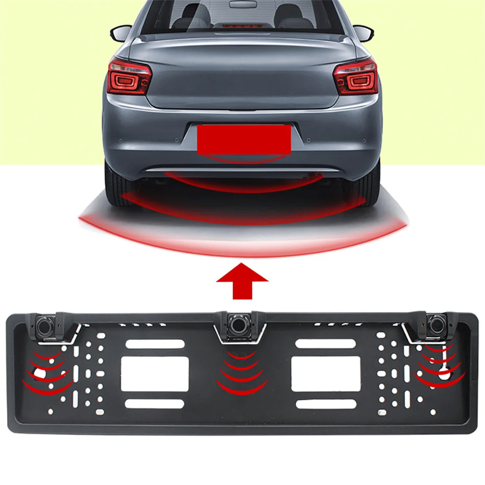 Automobilio parkavimo jutiklių komplektas rėmo plokštė licencija ES, Parktronic atsparus vandeniui plastikas