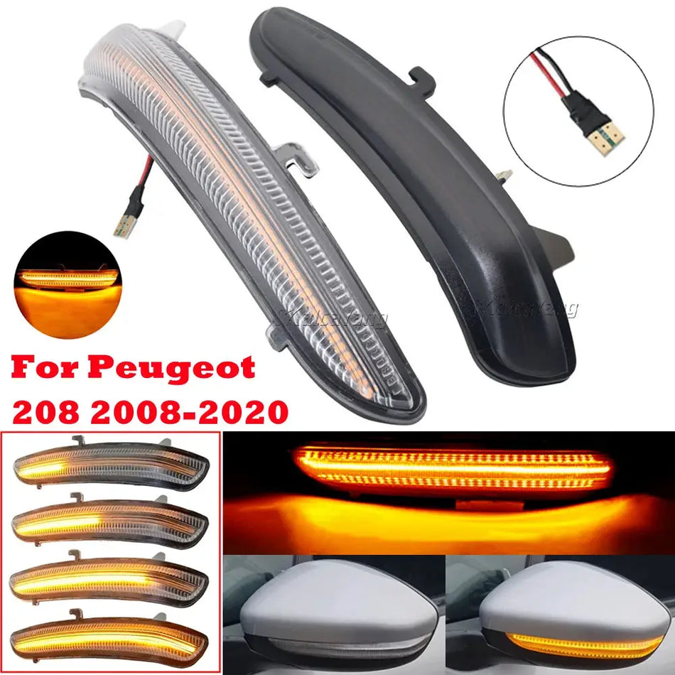 Dynamic LED Turn And Side Marker Lights For Peugeot 208 2008 by InterCyprus Trading Ltd