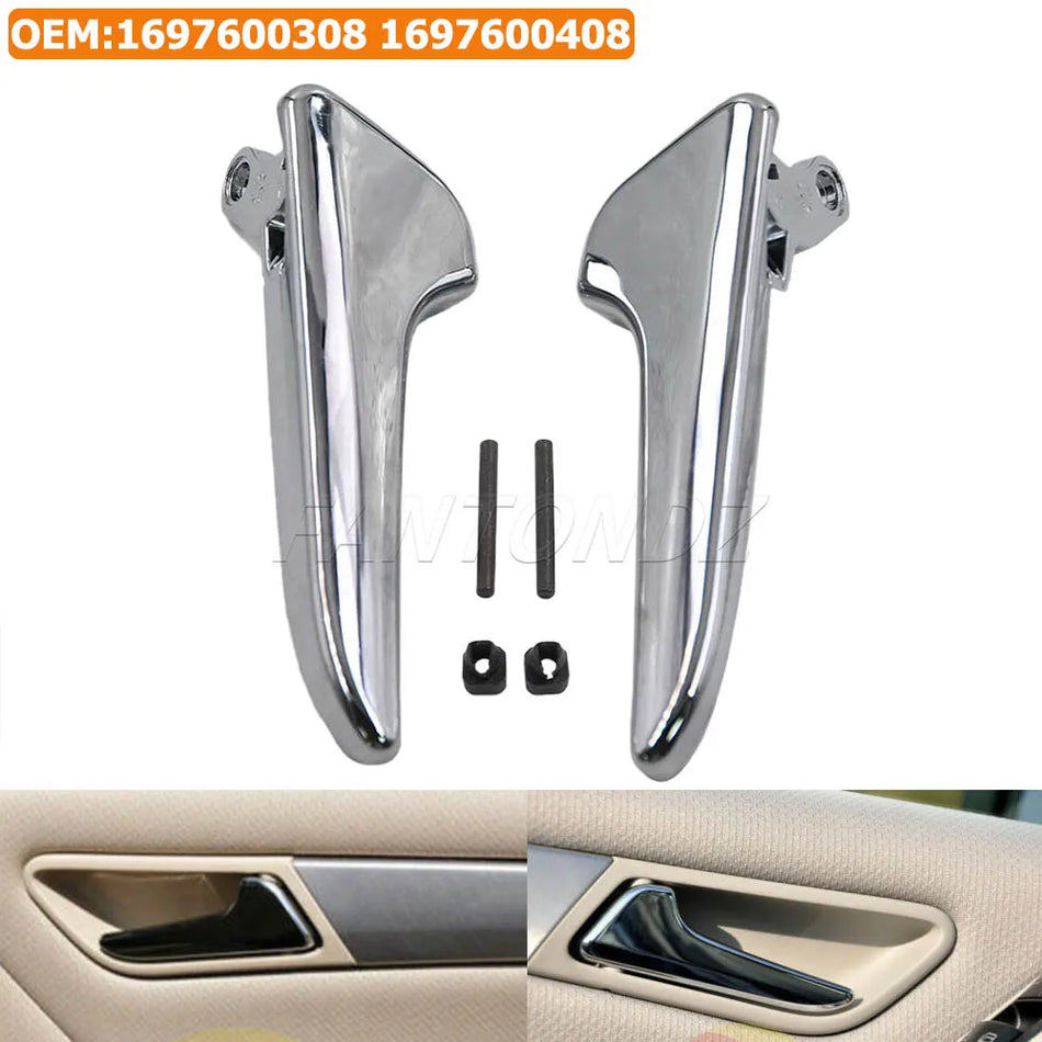 Interjero durų rankenų chromo apdaila Mercedes-Benz A B klasė W169 W245
