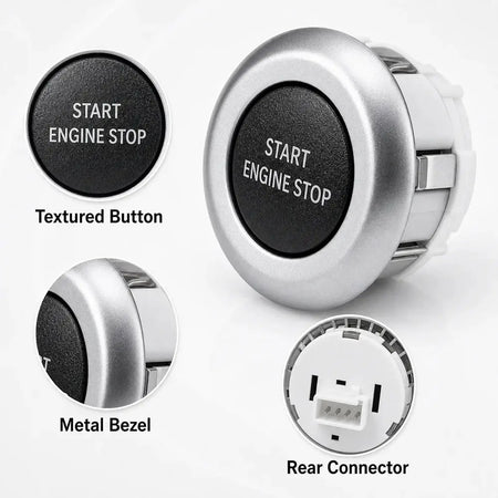 Engine Start Stop Switch Push Button for Land Rover Discovery 4 LR4 Range Rover Sport 2010-2016 LR014015 by InterCyprus Trading Ltd