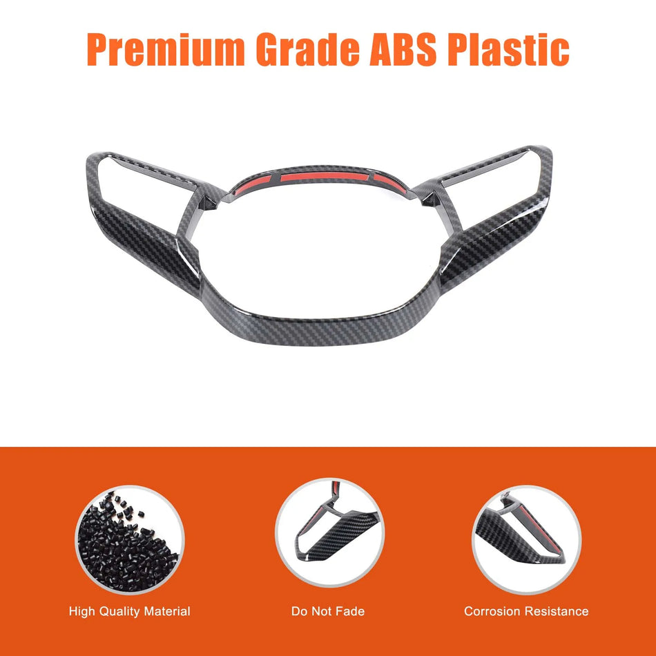 Decor volan din fibră de carbon ABS BMW iX 2022-2024