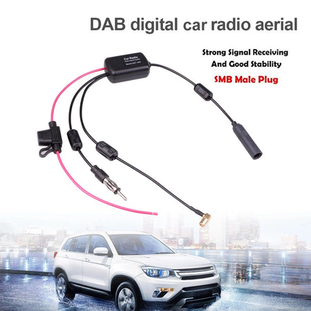 Kebidumei Car Radio Antenna &ndash; 3 in 1 Signal Booster Amplifier