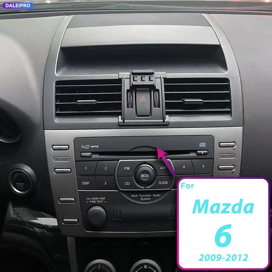 ABS Phone Holder Base With 66W Wireless Charging For Mazda 6 GH