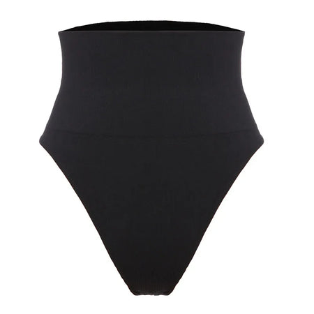High Waist Thong Body Shaper with Tummy Control and Butt Lifter black / M / CHINA