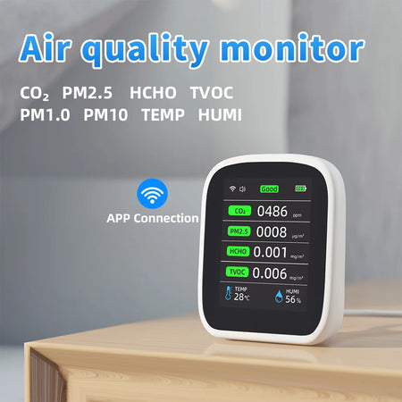Portable WIFI Air Quality Tester &ndash; App Control PM2-5 CO2