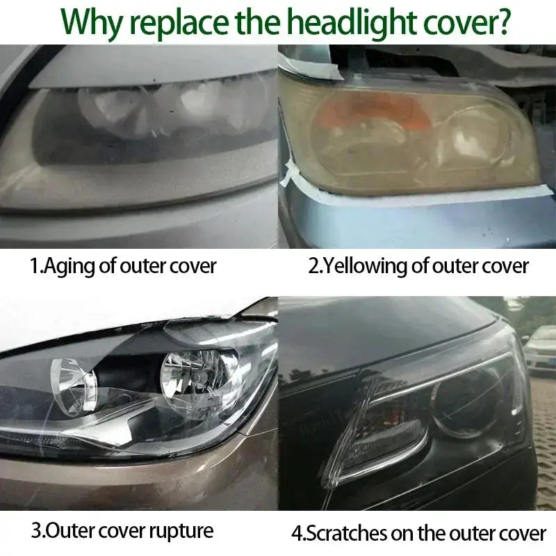 Auto Front Headlight Cover Lens Transparent Glass Headlamp Lampshade Lamp Shell For Nissan Micra March K13 Pre-facelft 2010-2015 by InterCyprus Trading Ltd