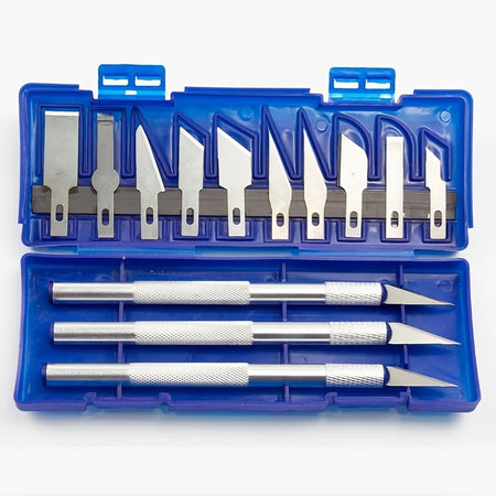13-Piece Aluminium Alloy Carving Knife Tool Set for Crafting and Model Making 13pcs set