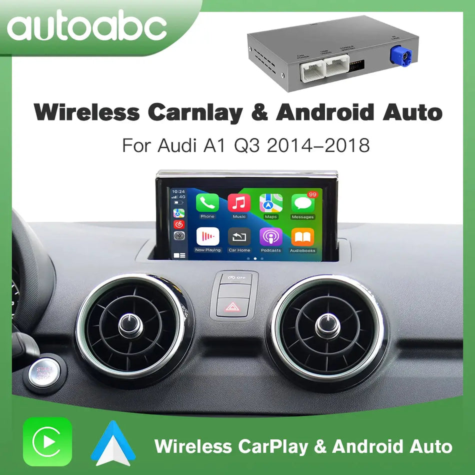 New Upgrade Wireless CarPlay Android Auto For Audi A1 Q3 2012-2018 MMI 2G RMC System With AirPlay Mirror Link Function BOX by InterCyprus Trading Ltd