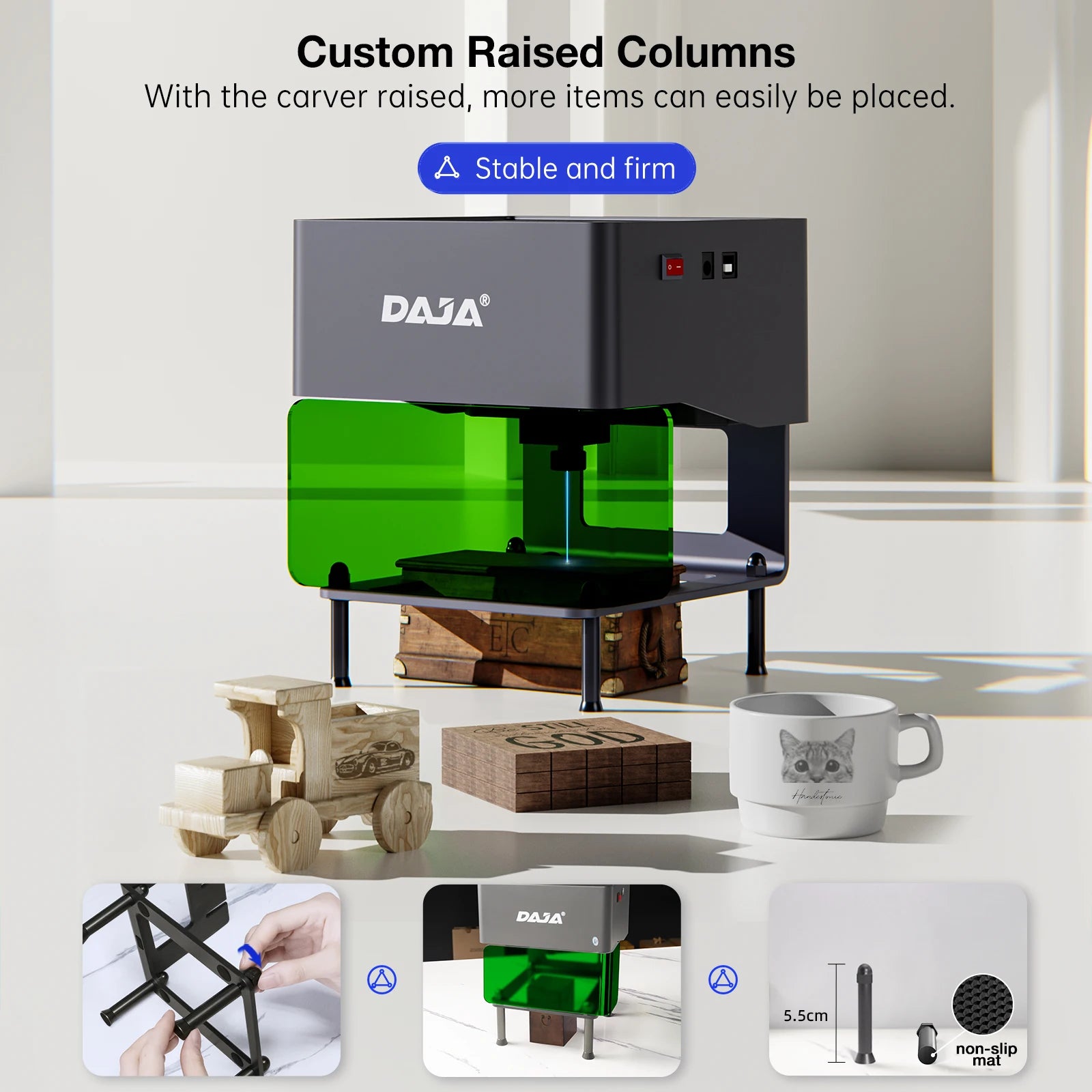 DAJA DJ6 Mini Portable Laser Engraver &ndash; Bluetooth Enabled