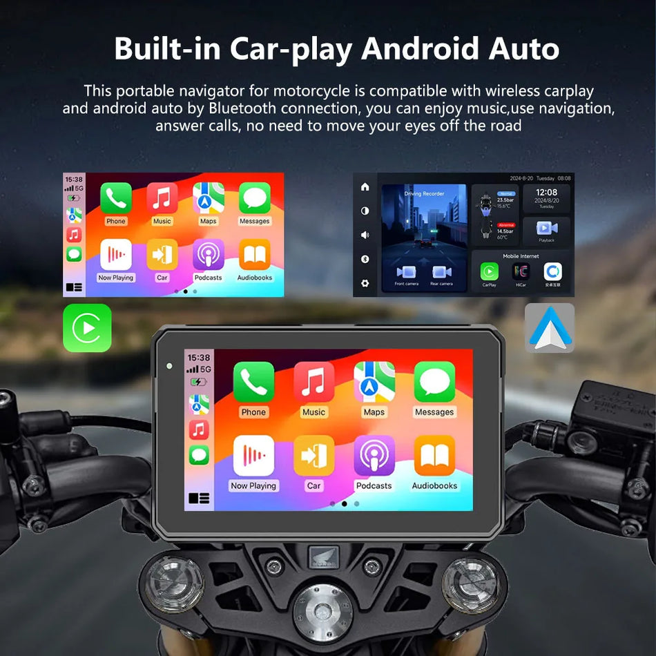 PhonePace CarPlay Monitor &ndash; Waterproof Portable Display Screen
