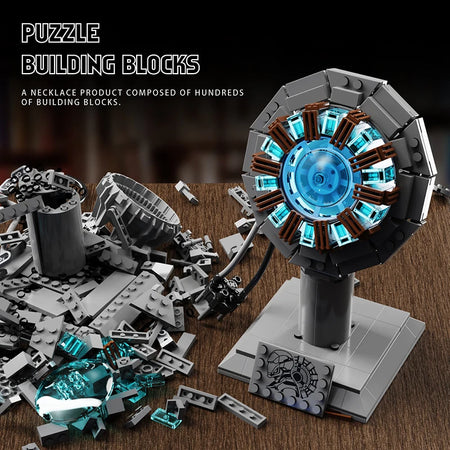 Build Your Own Iron Robot Mecha Man - Nuclear Reactor Light-Up Building Blocks | Perfect Gifts for Kids