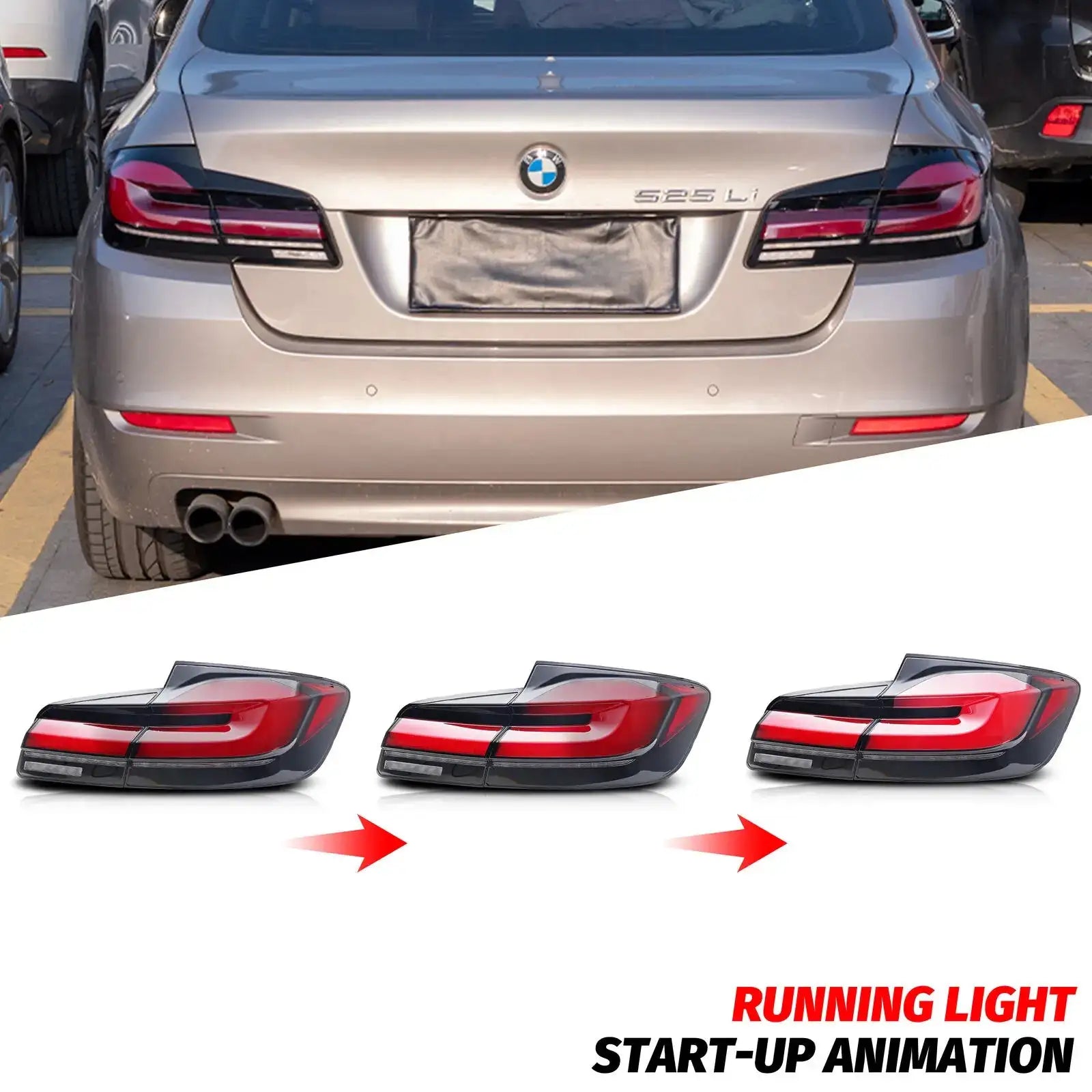 LED Tail Lights For BMW 5 Series F10 M5 - Sequential Signals
