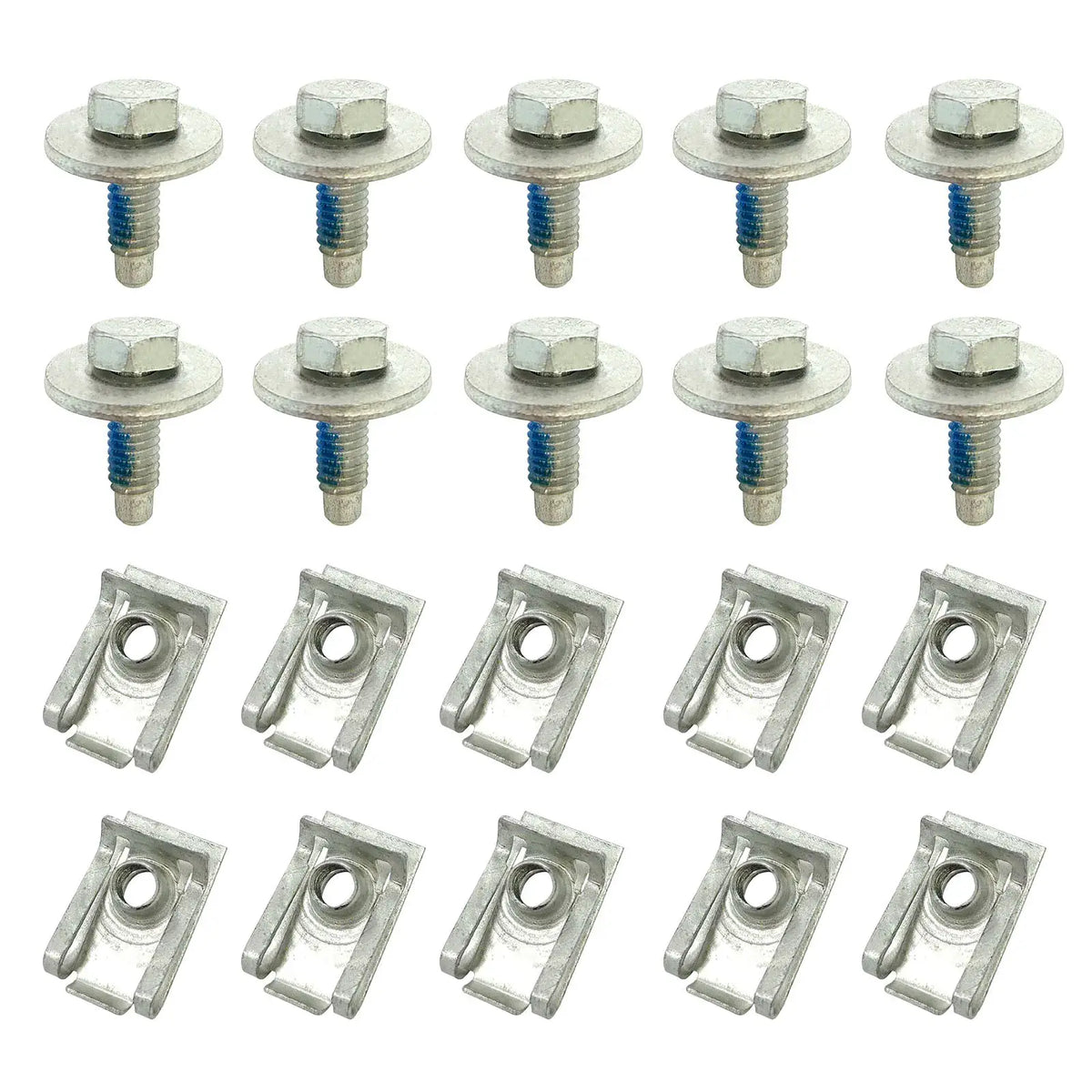 20PCS Universal M6 U-Nut Screws Retainer Clips For Engine Cover Undertray Splash Shield Guard Replacement by InterCyprus Trading Ltd