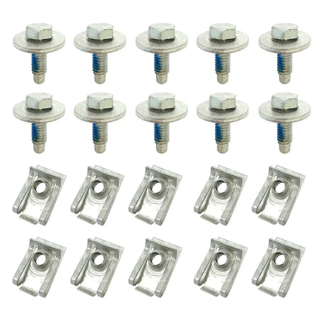 20PCS Universal M6 U-Nut Screws Retainer Clips For Engine Cover Undertray Splash Shield Guard Replacement by InterCyprus Trading Ltd
