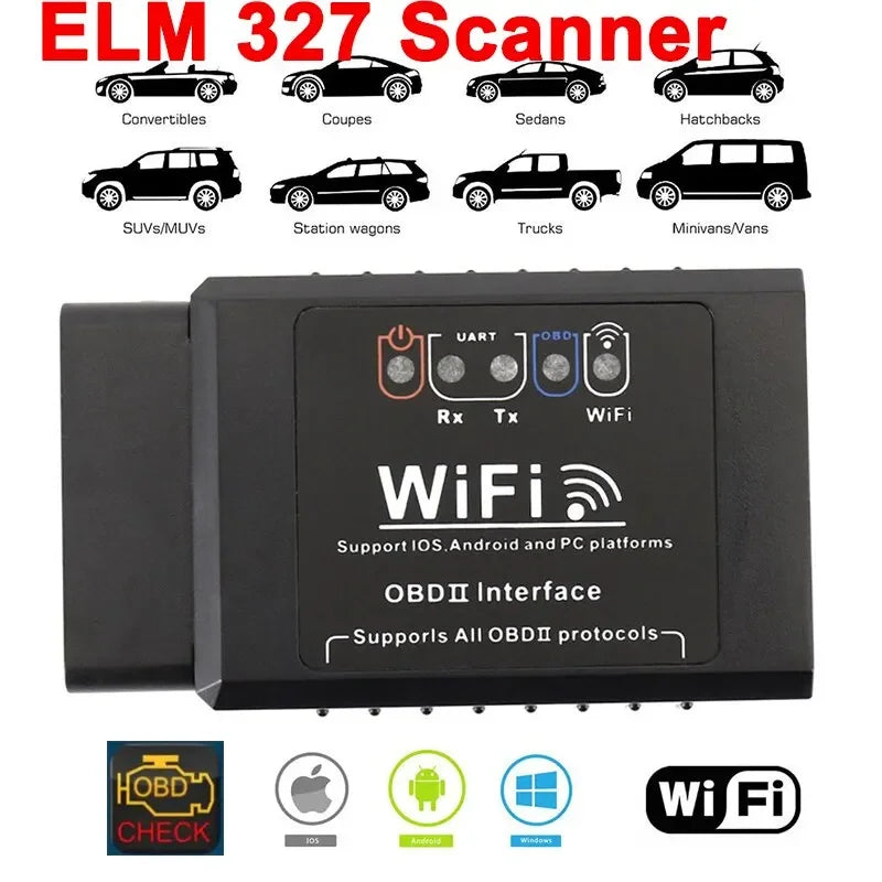 OBD2 WiFi ELM327 V1.5 Scanner &ndash; Wireless Car Diagnostics