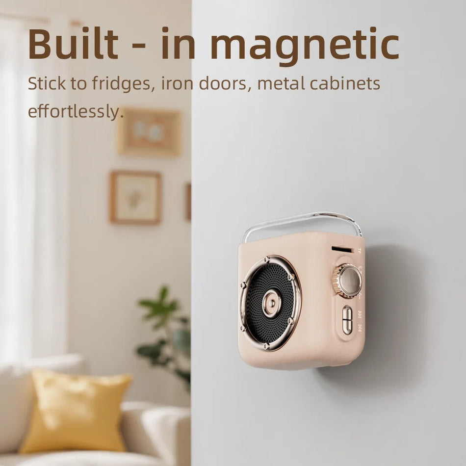 Mini Bluetooth-Lautsprecher mit Zeitanzeige, Nachtlicht, Freisprech-MP3-Player