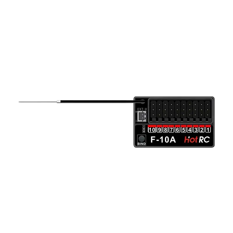 HOTRC 2.4Ghz F-04A F-06A F-08A F-01A F-04AT F-06AT F-08AT F-01AT with Gyro Light 4/6/8Ch Rc Receiver for Hotrc Rc Transmitter by InterCyprus Trading Ltd