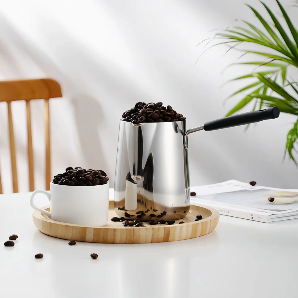 WUWANLI Coffee Milk Frothing Pitcher &ndash; Double-Sided Scale for Perfect Latte Art
