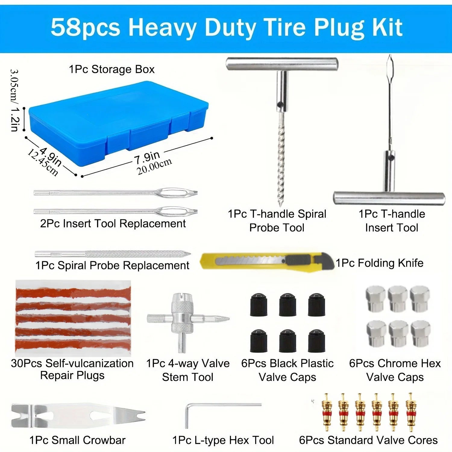 New Car Tire Repair Tool Kit &ndash; Quick Puncture Fix For Cars