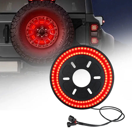 3rd Brake Light LED Tire Wheel Third Brake Light for Ford Bronco 2021 2022 2023 -Present 2 Door or 4 Door by InterCyprus Trading Ltd