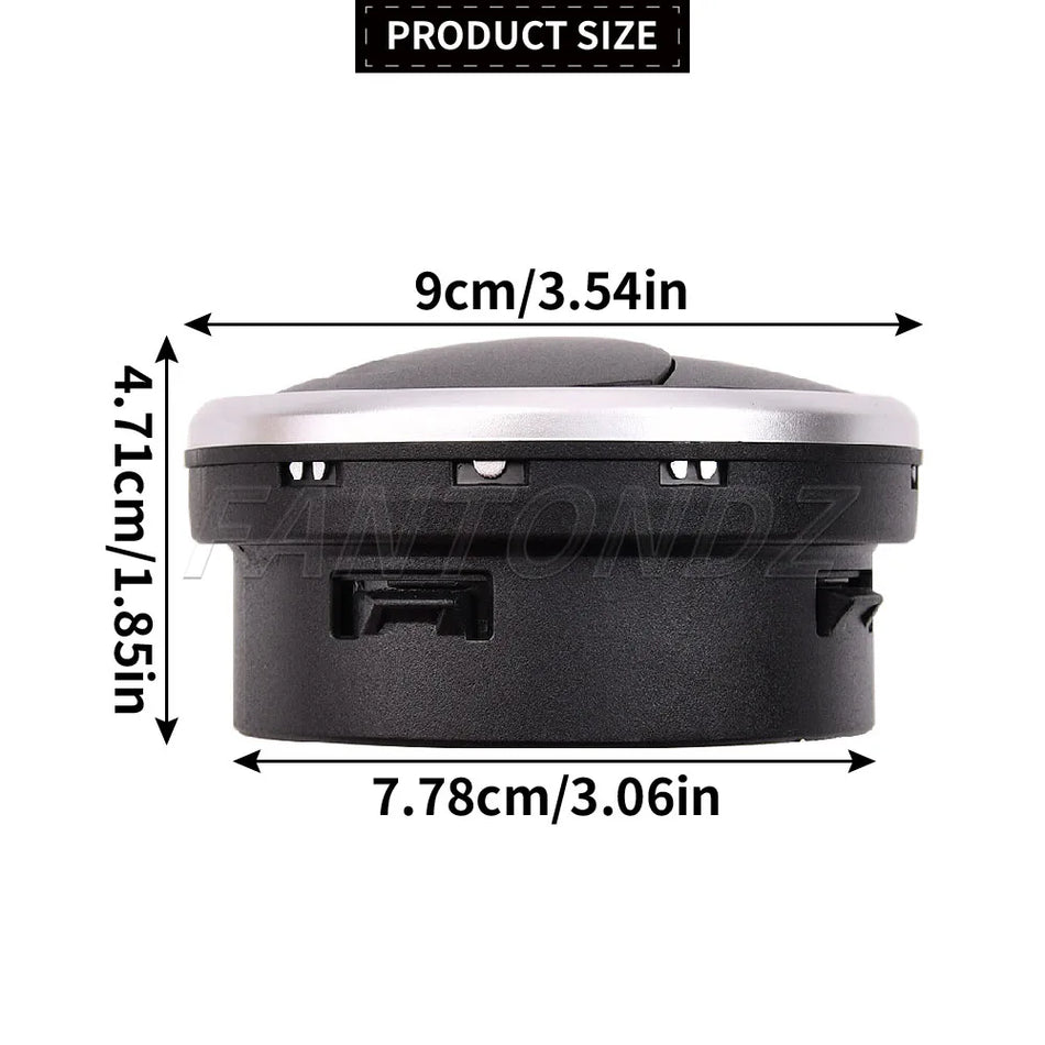 Cubierta de rejilla de ventilación del tablero negra para Seat Ibiza 6J 6P 2008-2017