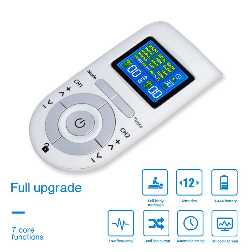 Tens Muscle Stimulator 12 Mode EMS &ndash; Body Massage Therapy