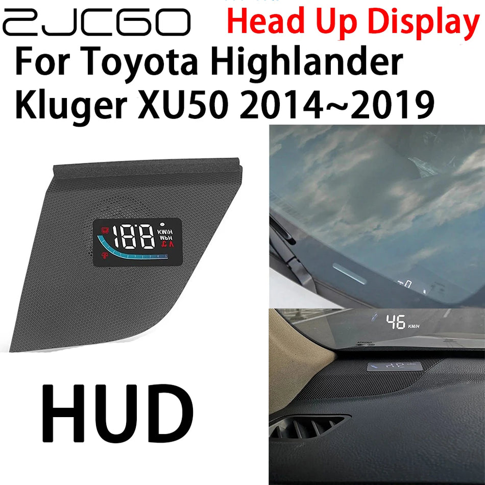 Οθόνη Head-Up για Toyota Highlander Kluger XU50 (2014-2019) 5-Ιντσών Προβολέας Πληροφοριών Οχήματος