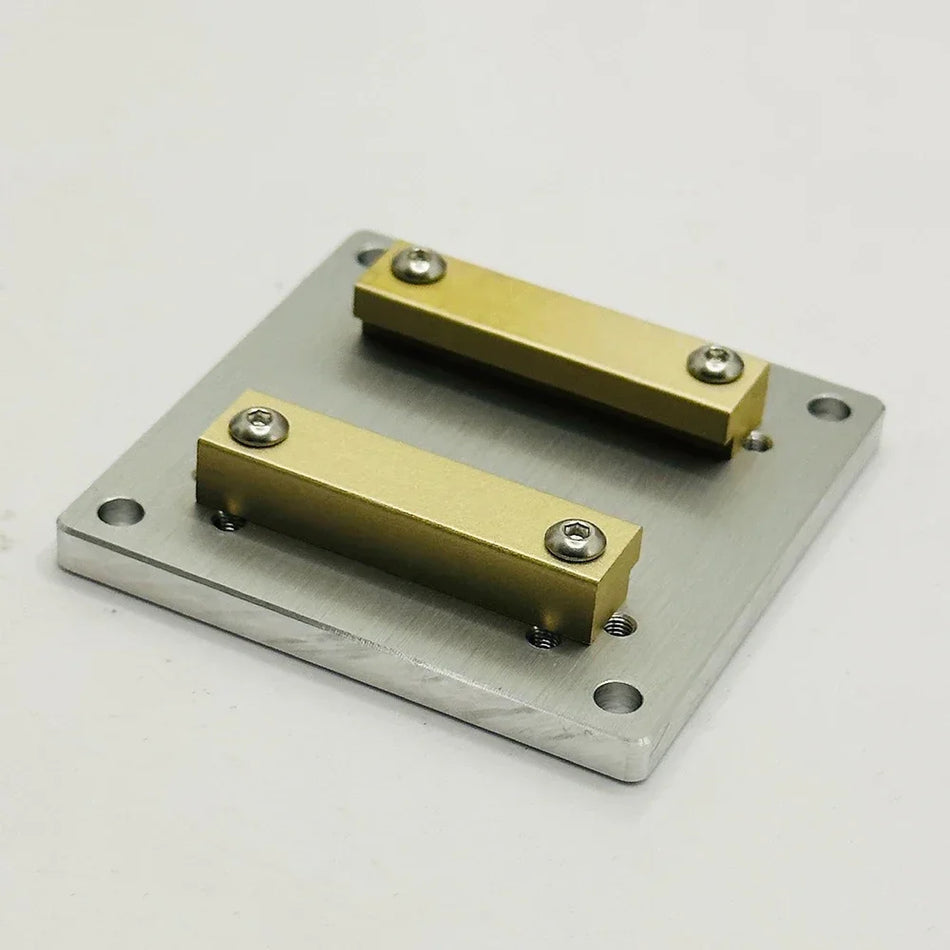 60mm İnce Ayar Mengene Kaydırma Taban Aksesuarları Metal Taban Plakası Kiti ile