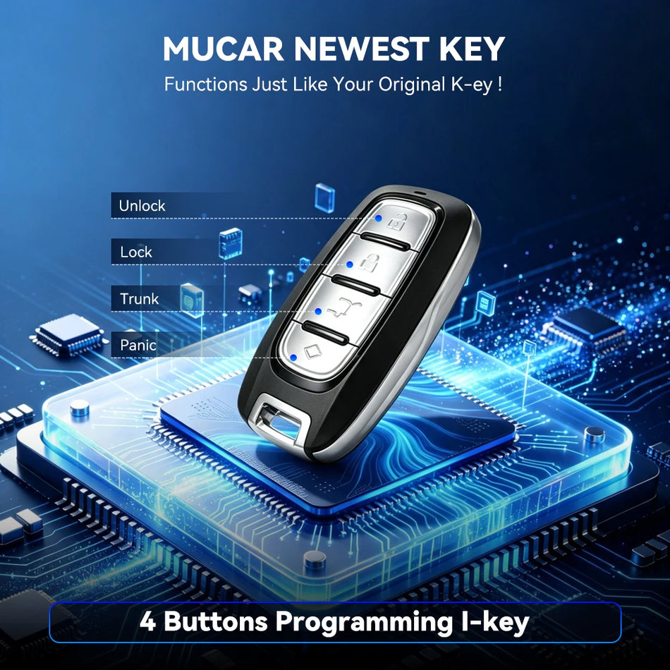 Chiavi Intelligenti Vuote con Batteria per Programmatori Immo MUCAR KEY581 e TKEY101