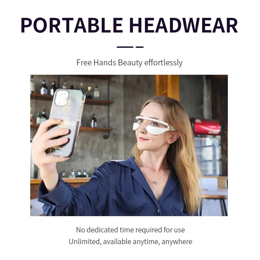 Vibration Red Light Eye Massager - Red Light Therapy