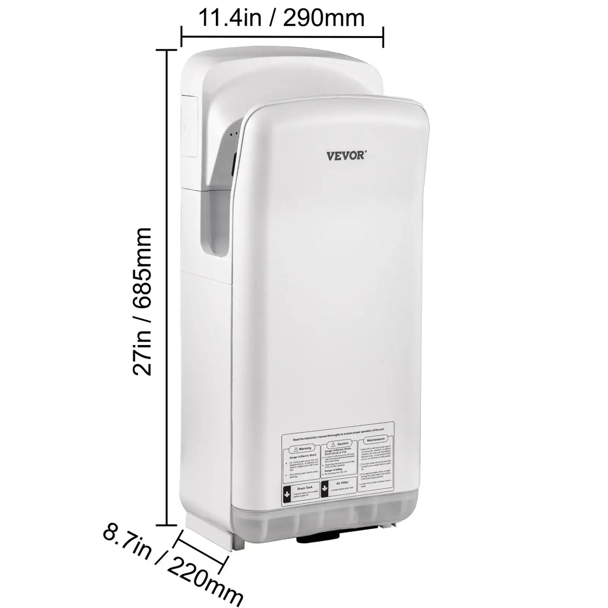 Automatic High Speed Hand Dryer Jet Washroom white / UNITED KINGDOM