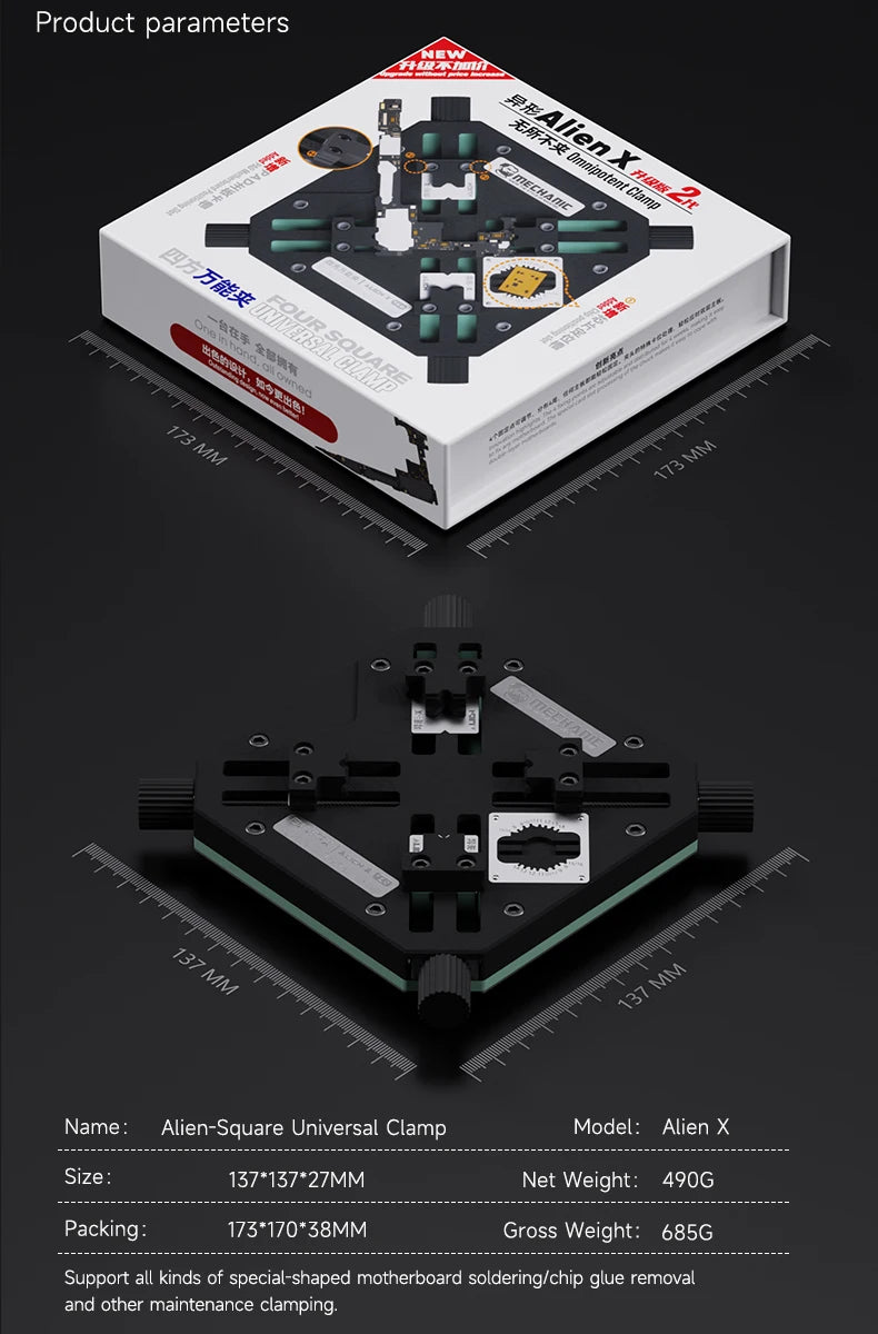 MECHANIC Alien X Motherboard Repair Tool &ndash; Precision IC Chip Welding Fixture Alien X