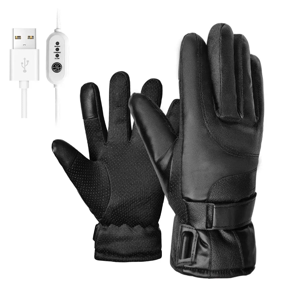 Windproof Winter Heated Mitten for Outdoor Skiing Camping Electric Heated