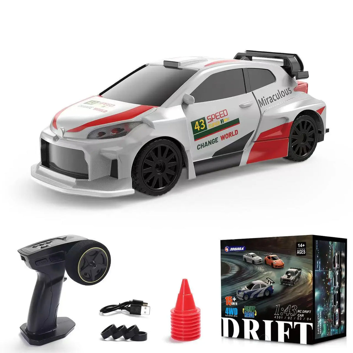 1/43 Mini RC Drift Car &ndash; 4WD High Speed Off Road Racing Fun 4308