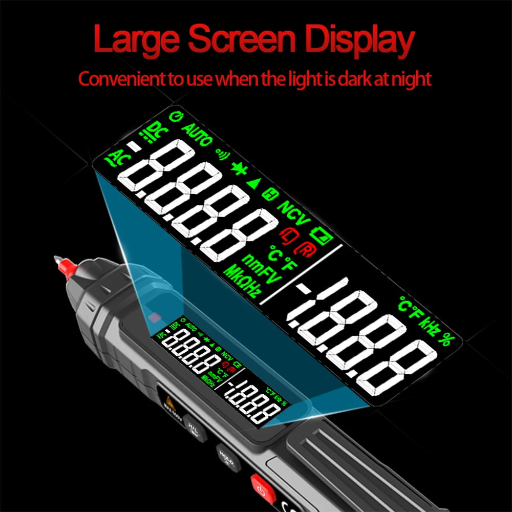 Smart Digital Multimeter 6000 Counts | High Precision Auto Range Voltage Detector