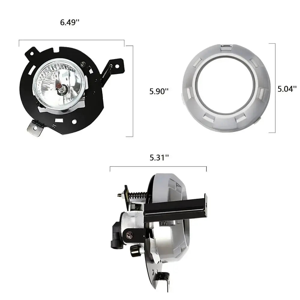 M&C For MITSUBISHI TRITON L200 2006~2008 2PCS Car Fog Lights Assembly Super Bright Reliable Performance Daytime Running Lamp by InterCyprus Trading Ltd