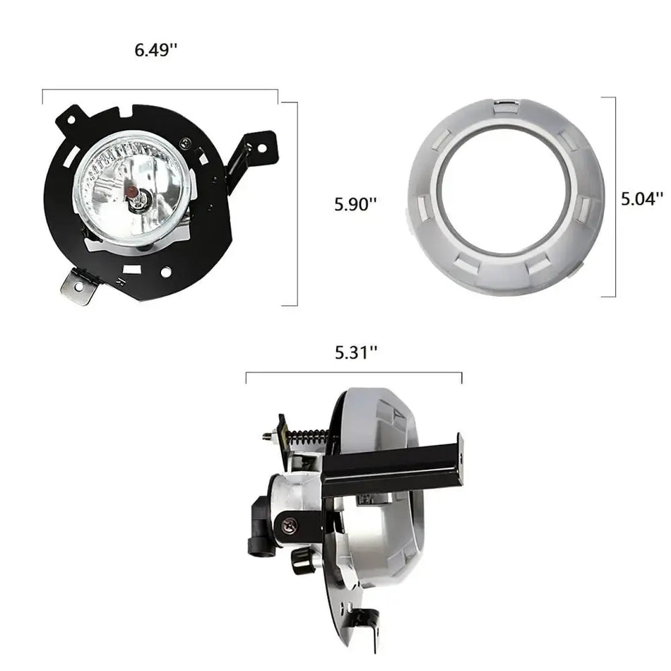 M&C For MITSUBISHI TRITON L200 2006~2008 2PCS Car Fog Lights Assembly Super Bright Reliable Performance Daytime Running Lamp by InterCyprus Trading Ltd