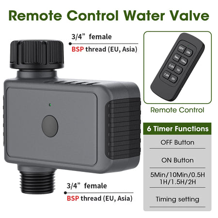 Intelligent Irrigation Timer &ndash; Automatic Remote Control Watering System UK version(BSP)