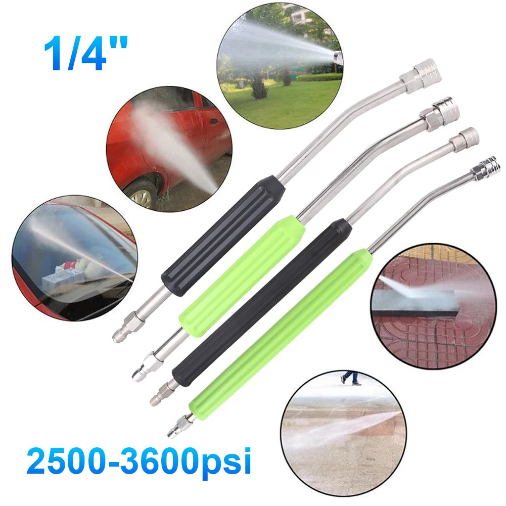 High-Pressure Car Wash Gun Extension Rod - Stainless Steel Jet Washer Lance