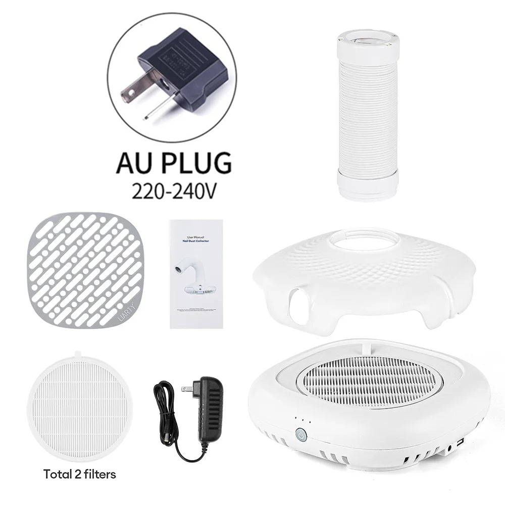 130W Super Suction Nail Dust Extractor &ndash; Powerful Brushless Vacuum Cleaner AU PLUG (220-240V) 3