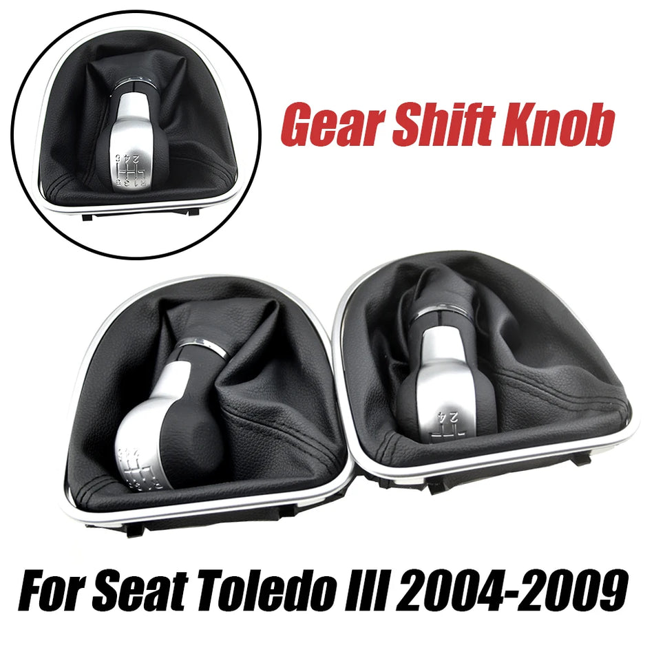 Palanca de Cambio Manual con Funda de Cuero para Seat Toledo III
