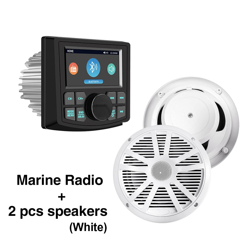 MP5 Radio MS-52RV-1 &ndash; Waterproof IPX5 Bluetooth Receiver Radio White