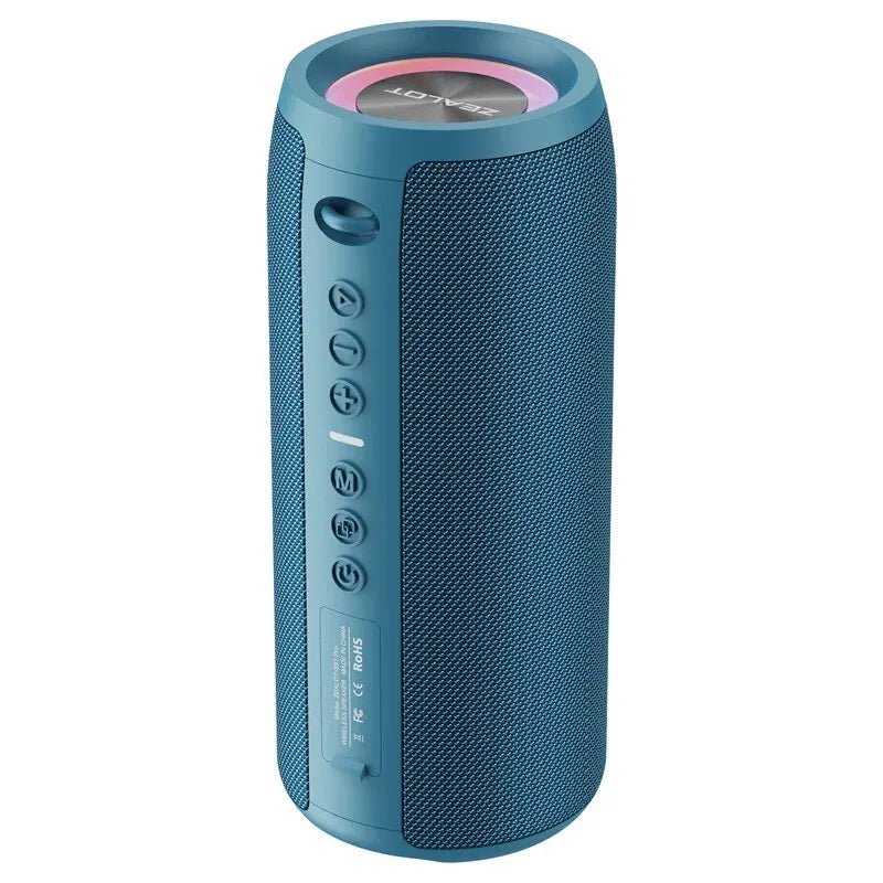 ZEALOT-S51PRO &ndash; 40W Bluetooth Speaker With IPX5 Waterproof Blue / 0.5" / 1"|Speaker